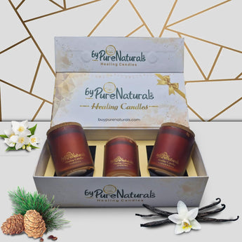 byPureNaturals Organic Aroma Candles (Pack of 3) – Perfect Diwali Gift, Home Decor Scented Candles for Festive Vibes