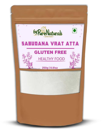 byPurenaturals Sabudana Vrat Atta - Sago Tapioca Flour- GLUTEN FREE READY TO USE ATTA 250gm