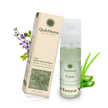 QH+ QuikHenna Hair Water – 100% Natural, Dermatologist Recommended, 13+ Herbs Extract Zero Allergy Formula