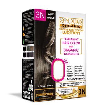 Aequo Organic Cream Hair Colour for Women - 3N Dark Brown