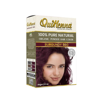 Quikhenna 100% Powder Organic Hair Color -  9BG Burgundy 60 GM