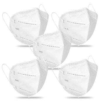 byPureNaturals 5 Layered N95 Reusable Washable Anti Pollution Face Mask With Ear Loop, Certified by CE, ISO & GMP with Bacterial Filtration Efficiency(BFE)≥95%