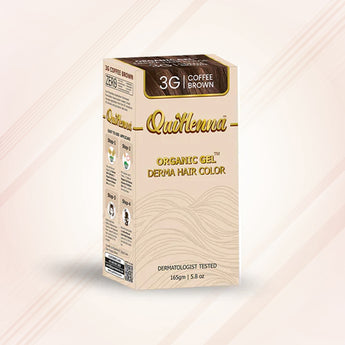 QH+ Quikhenna CLINICA Derma Gel Innovative Hair Color, Dermatologist Tested - 3G COFFEE BROWN