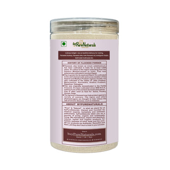 byPurenaturals Alsi Atta - Flaxseed Powder Flour - GLUTEN FREE READY TO USE ATTA 400gm