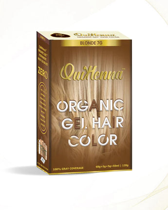 Quikhenna Organic Gel Hair Color 120 Gm - 7G BLONDE