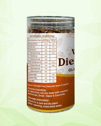 ByPureNaturals Dietary Nuts Mix - Vegan Roasted, Gluten Free 500 gm