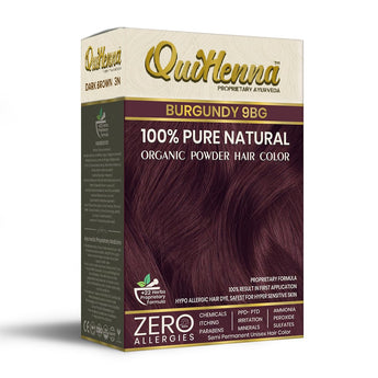 Quikhenna 100% Powder Organic Hair Color -  9BG Burgundy 60 GM