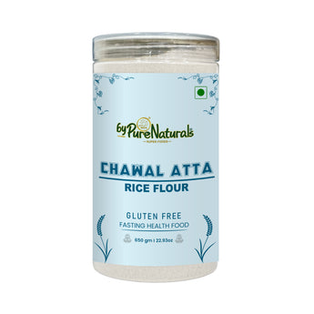 byPurenaturals Chawal Atta - Rice Flour- GLUTEN FREE READY TO USE ATTA 650gm