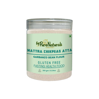 byPurenaturals Mattra Chickpeas Atta - Garbanzo Bean Flour- GLUTEN FREE READY TO USE ATTA  350gm