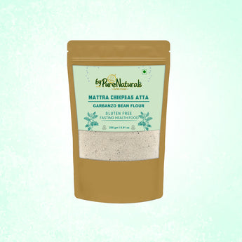 byPurenaturals Mattra Chikpeas Atta - Garbanzo Bean Flour- GLUTEN FREE READY TO USE ATTA  250gm