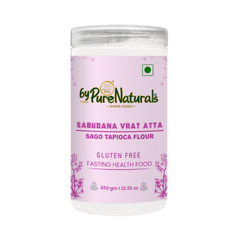 byPurenaturals Sabudana Vrat Atta - Sago Tapioca Flour- GLUTEN FREE READY TO USE ATTA 650gm