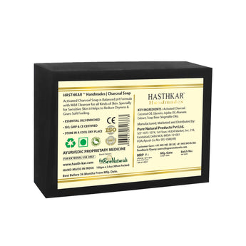 Hasthkar Handmades Glycerine Natural Charcoal Soap - 100gm