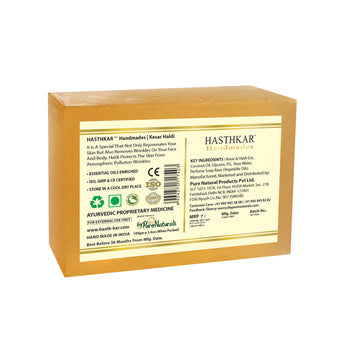 Hasthkar handmades kesar haldi bathing soap men women clean skin 