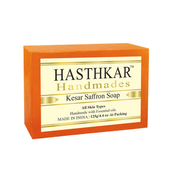 Hasthkar Handmades Glycerine Natural Kesar Saffron Soap - 125gm