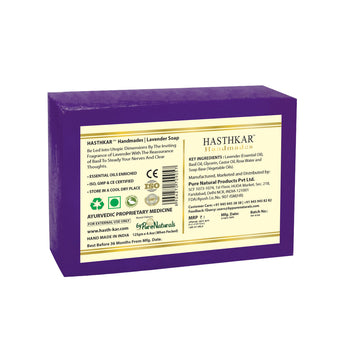 Hasthkar Handmades Glycerine Natural Lavender Soap - 125gm