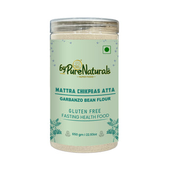 byPurenaturals Mattra Chikpeas Atta - Garbanzo Bean Flour- GLUTEN FREE READY TO USE ATTA  650gm