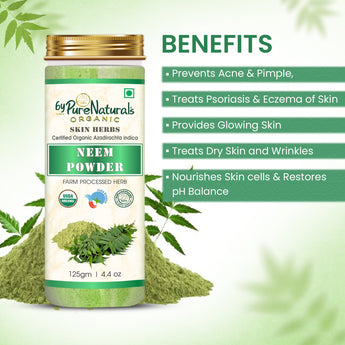 Organic Neem Powder byPureNaturals-1